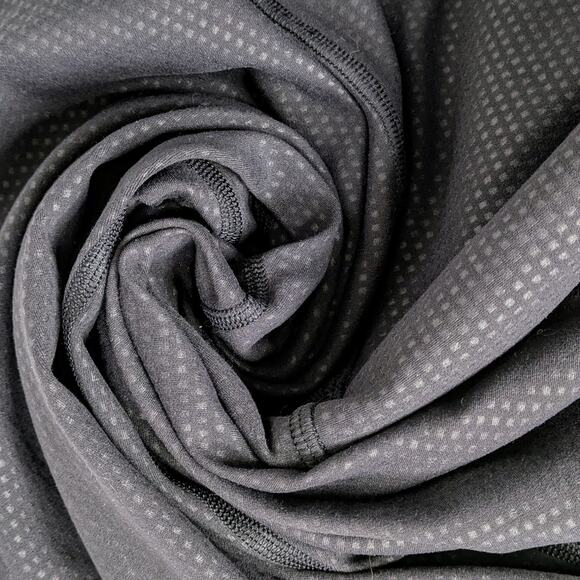 Lululemon Capris Align High Rise Crop 21 Womens 12 Gray Polka Squat Emboss Black - Picture 5 of 9